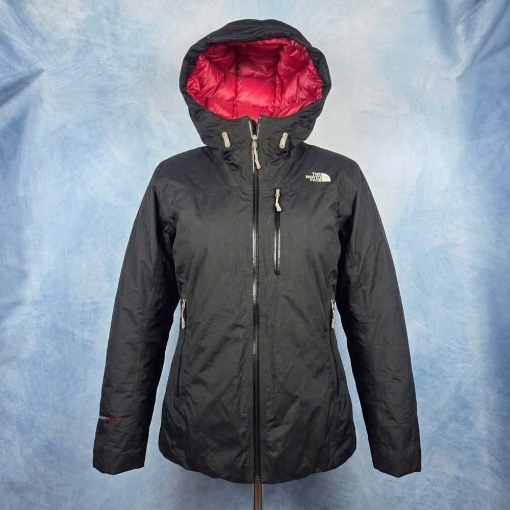 The North Face Summit Series HyVent Alpha 800 Down Jacket Womens M Black Red